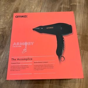 Amika The Accomplice Compact Dryer is a powerful 1800 watt. New w/box paid $200